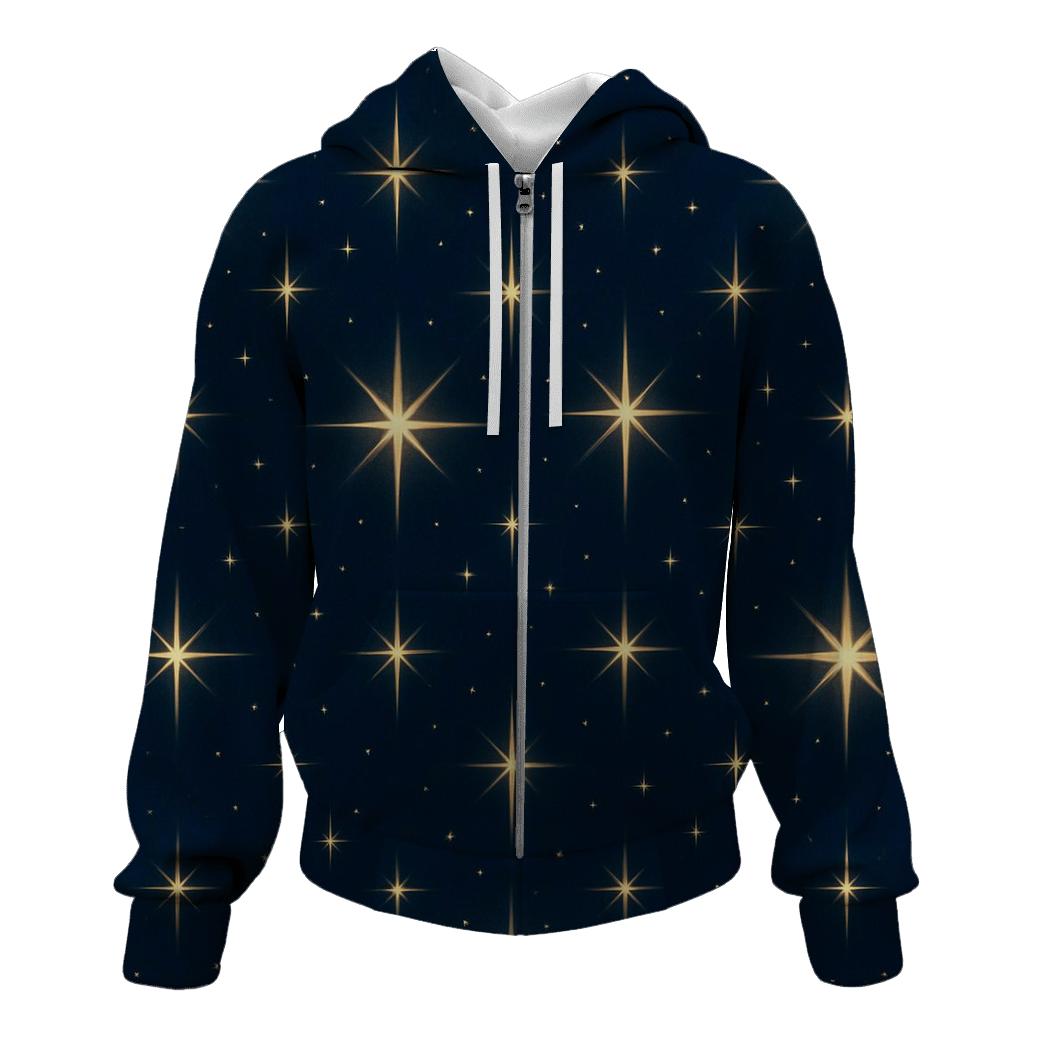 Nativity Star Radiance On Midnight Blue pullover hoodies