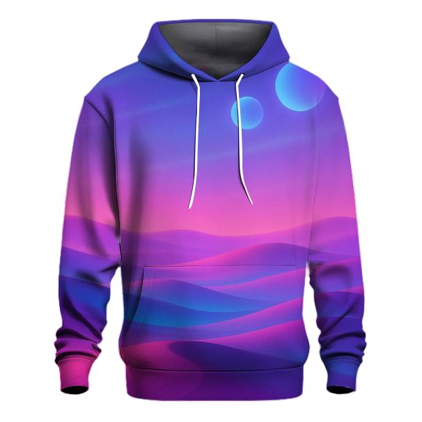 Neon Mirage Gradient Dunes lightweight hoodies