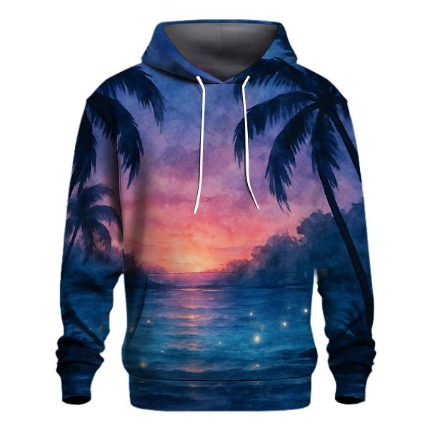 Midnight Lagoon Afterglow designer hoodies