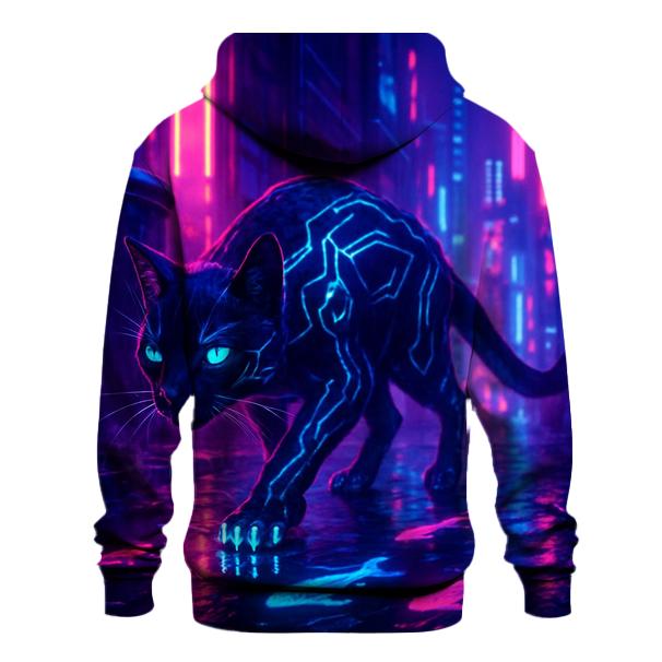 Cyber Alley Circuit Cat hoodie trends