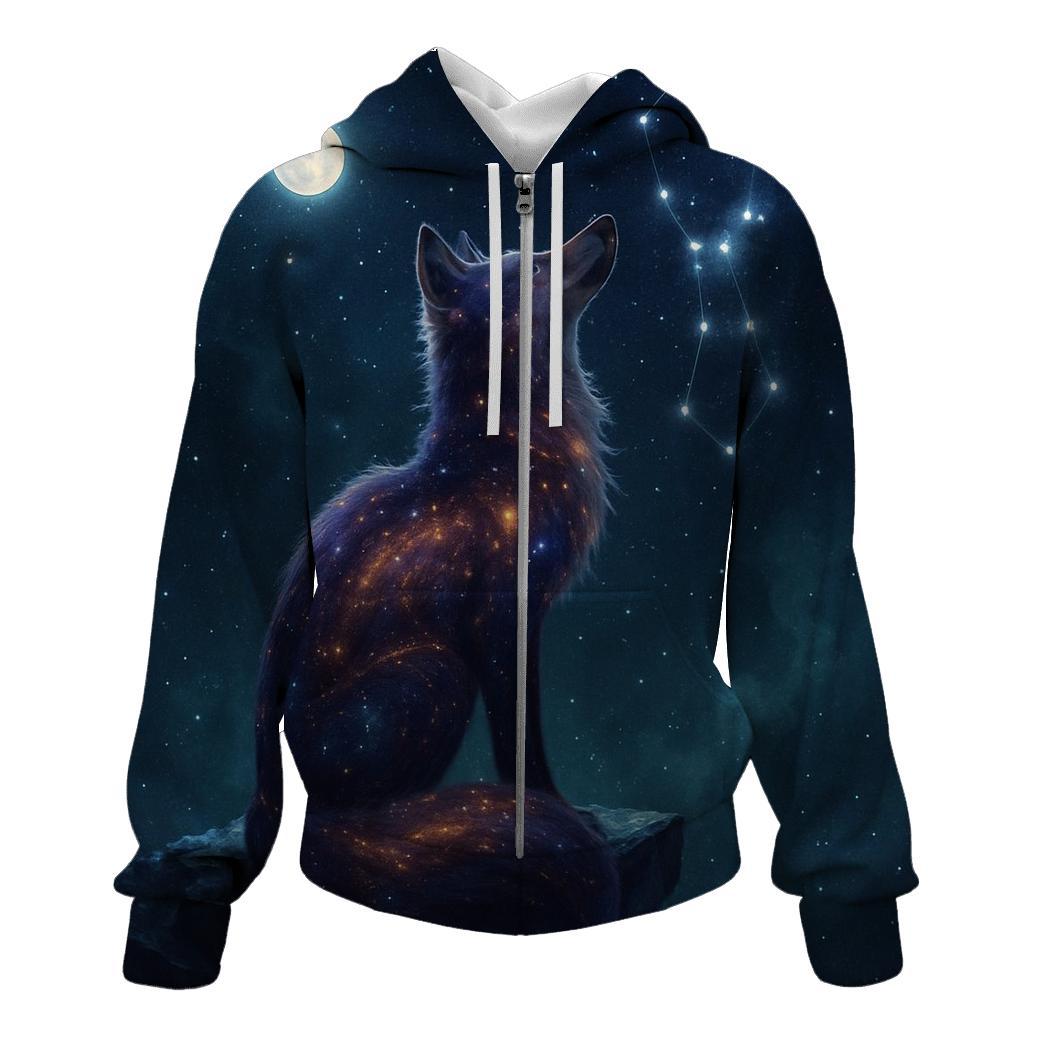 Stargazer Fox Beyond Orion designer hoodies