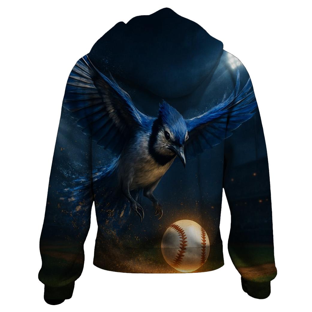 Blue Jays Midnight Outfield Surge zip-up hoodies