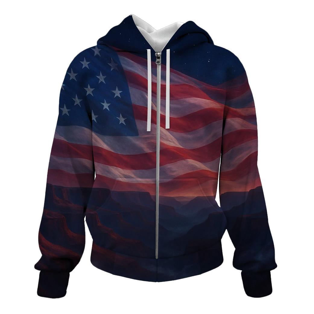 Celestial Stripes Over Canyon Ridges designer hoodies