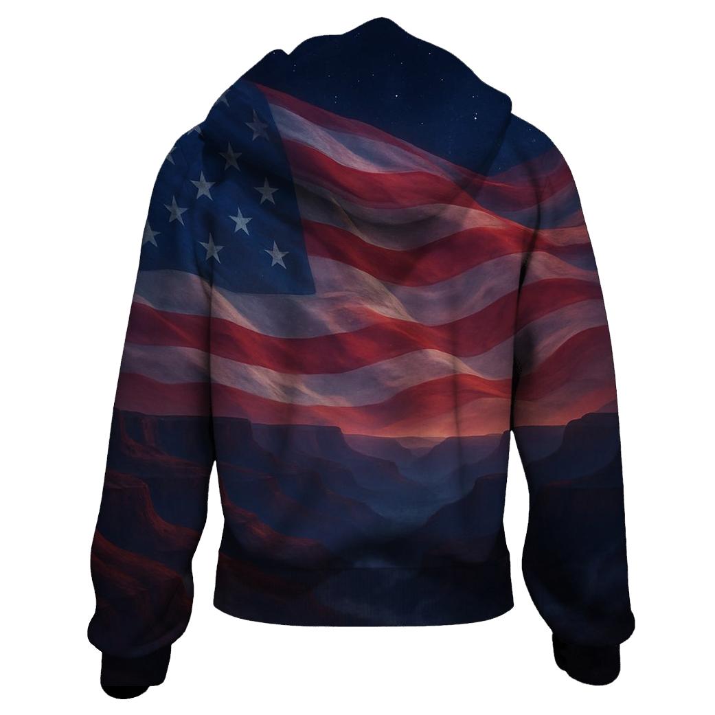 Celestial Stripes Over Canyon Ridges designer hoodies