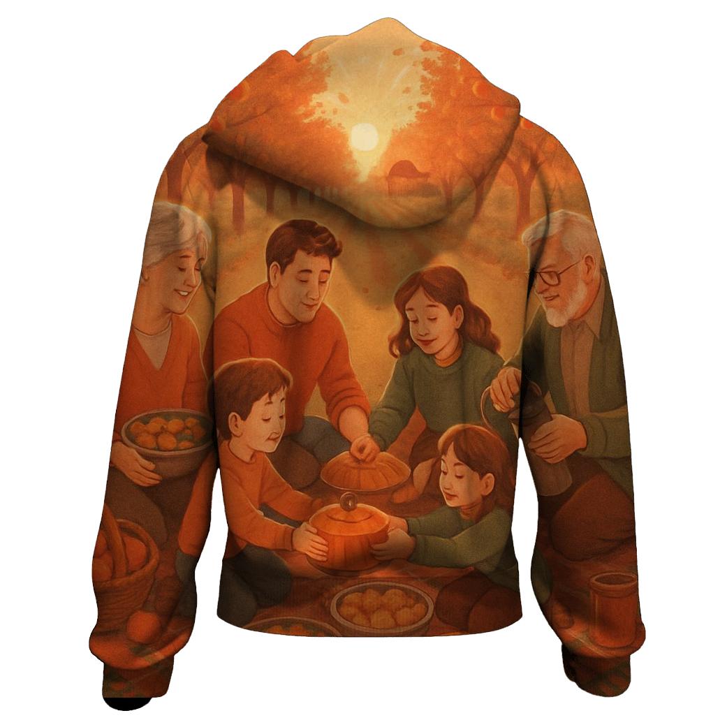 Sunset Orchard Family Picnic Giving Thanks hoodie designs