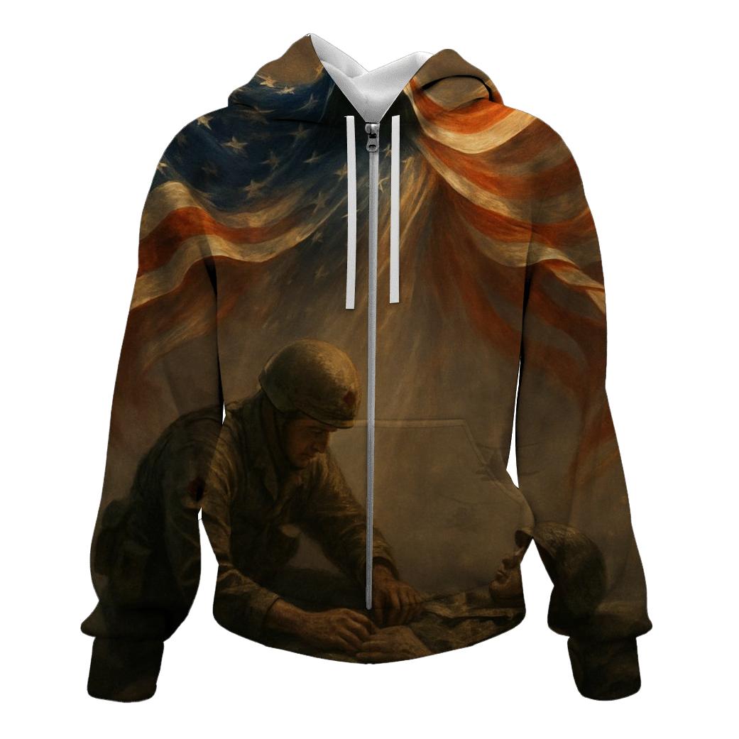 Guardian Angel Of The Battlefield graphic hoodies