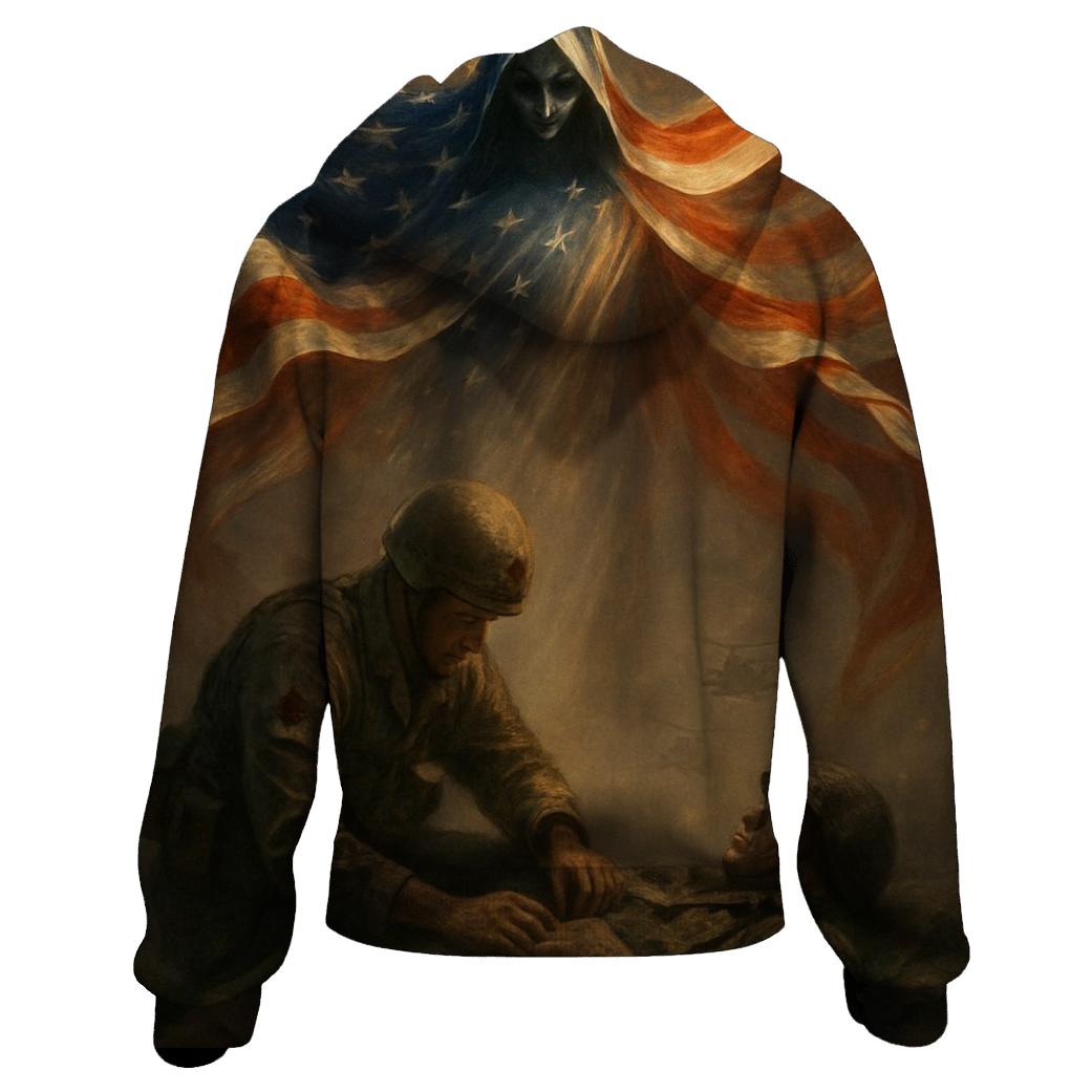 Guardian Angel Of The Battlefield graphic hoodies