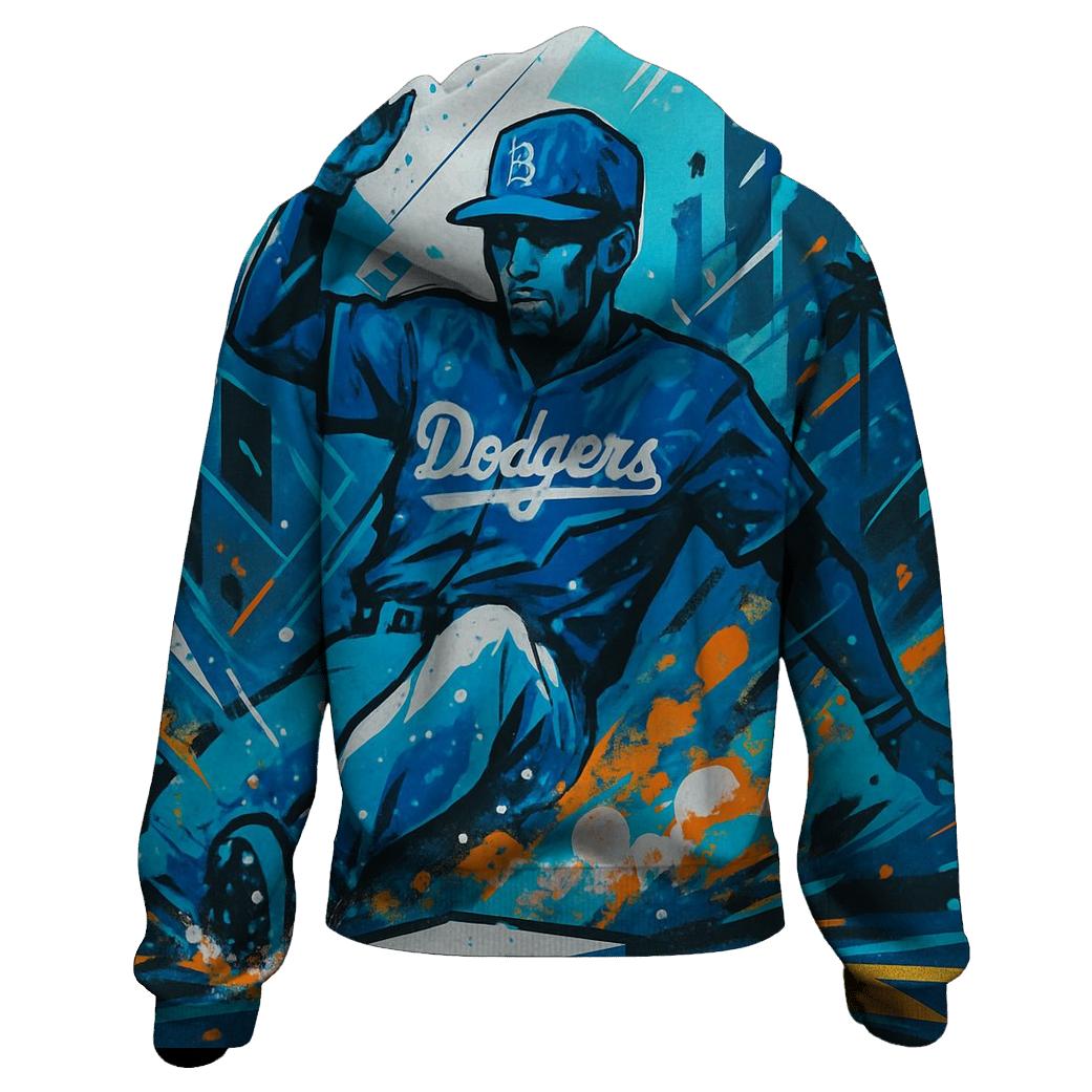 Dodgers Urban Graffiti Slide zip-up hoodies