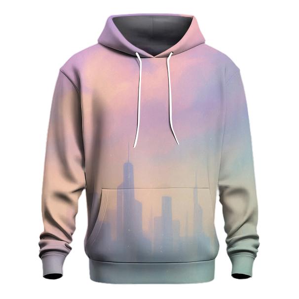 Pastel Cloud Gradient City hoodies fashion