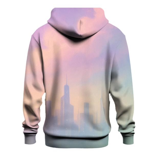 Pastel Cloud Gradient City hoodies fashion
