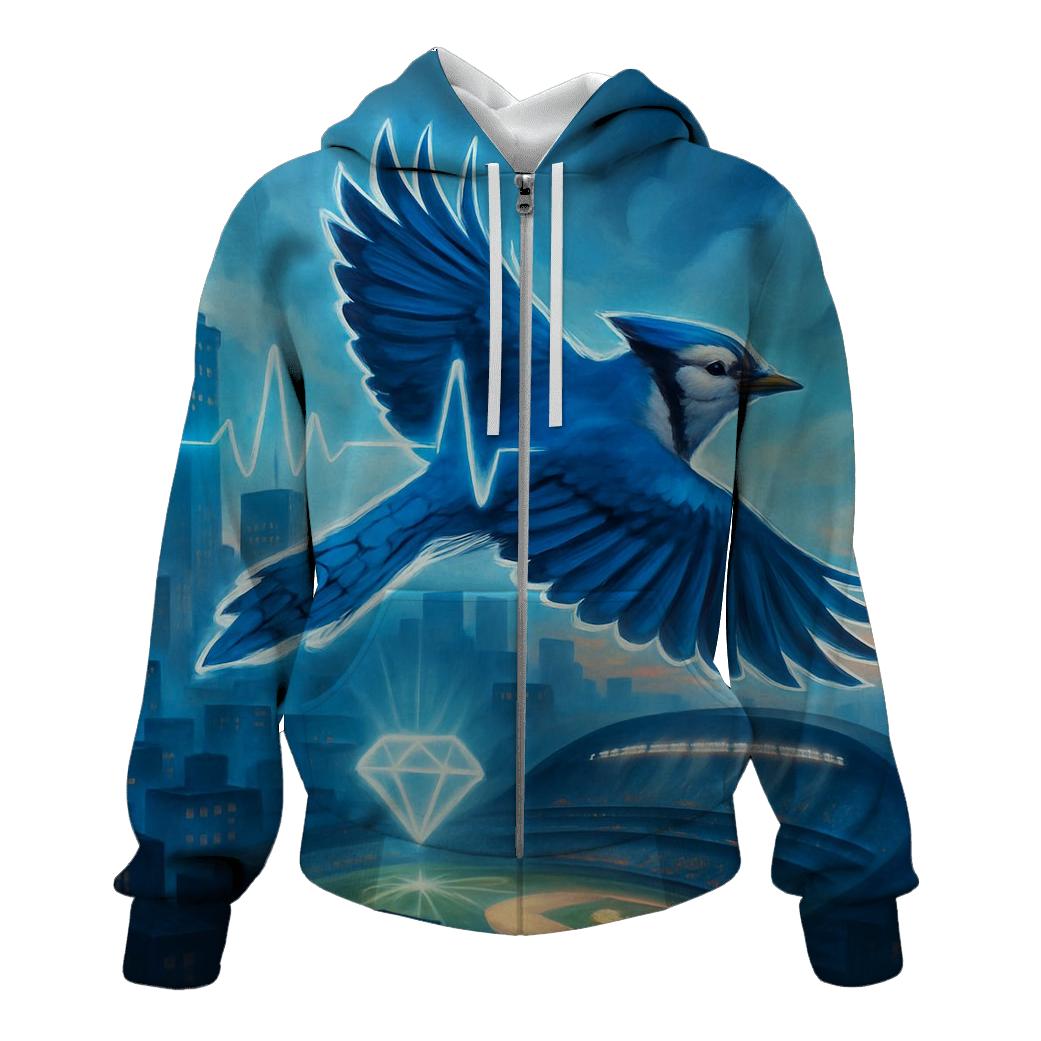 Skyline Rally With Blue Jays Heartbeat hoodie trends