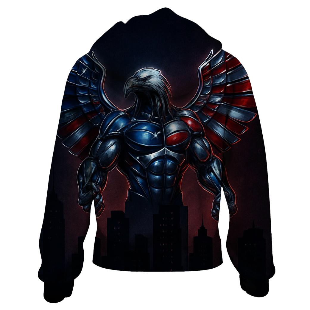 Urban Steel Eagle Rising graphic hoodies