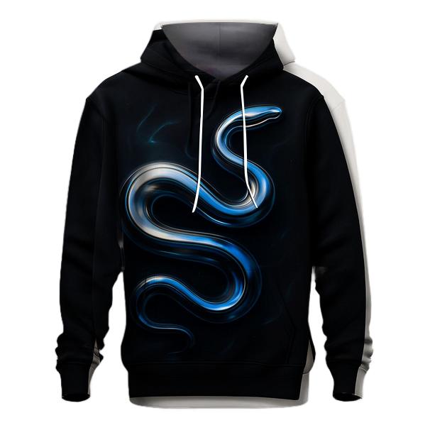 Liquid Chrome Gradient Serpent heavyweight hoodies