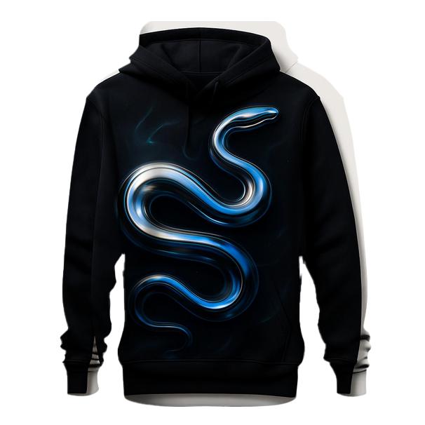 Liquid Chrome Gradient Serpent heavyweight hoodies