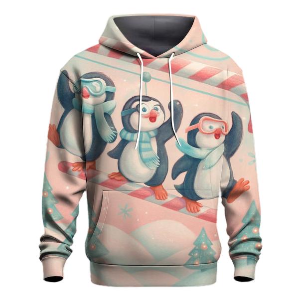 Penguin Ski Lift Snow Circus lightweight hoodies