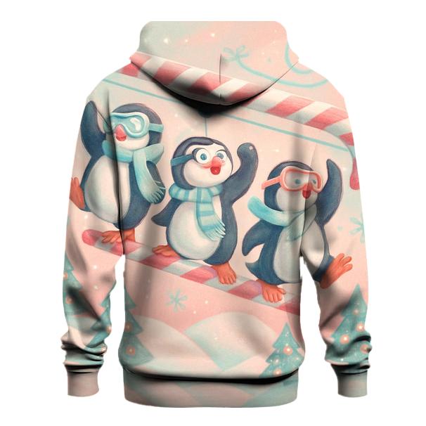 Penguin Ski Lift Snow Circus lightweight hoodies