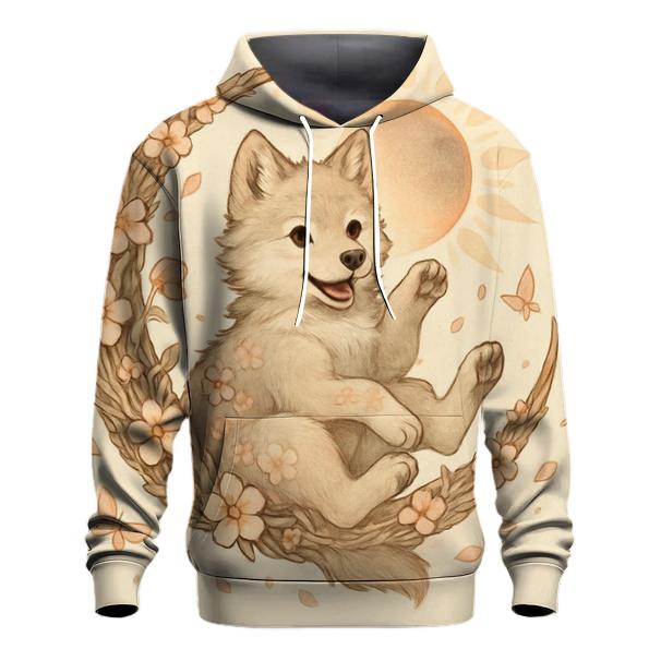 Floral Eclipse Cub printed hoodies