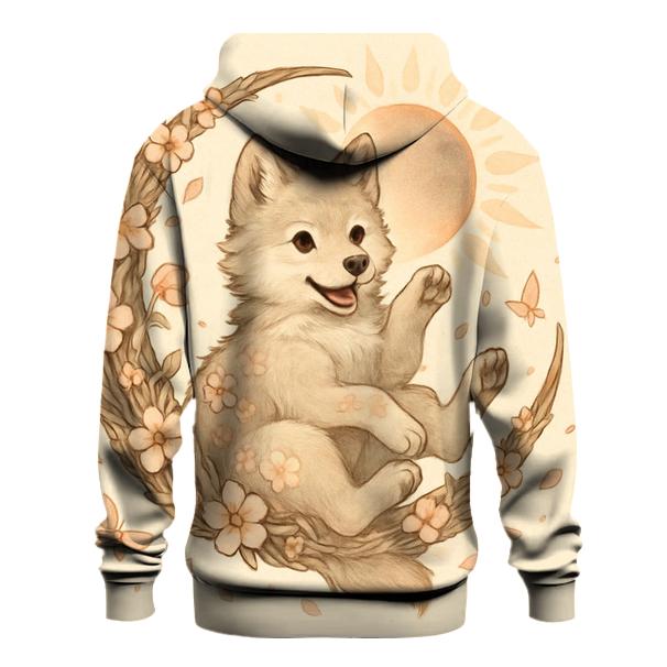 Floral Eclipse Cub printed hoodies