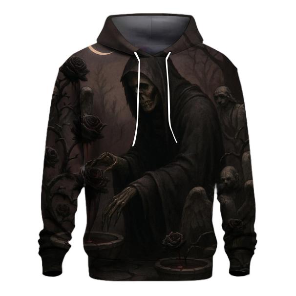 Garden Of Thorns And Ash Roses embroidered hoodies