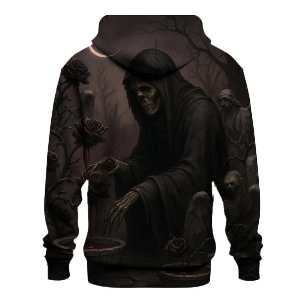 Garden Of Thorns And Ash Roses embroidered hoodies