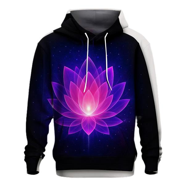 Cosmic Bloom Gradient Lotus heavyweight hoodies