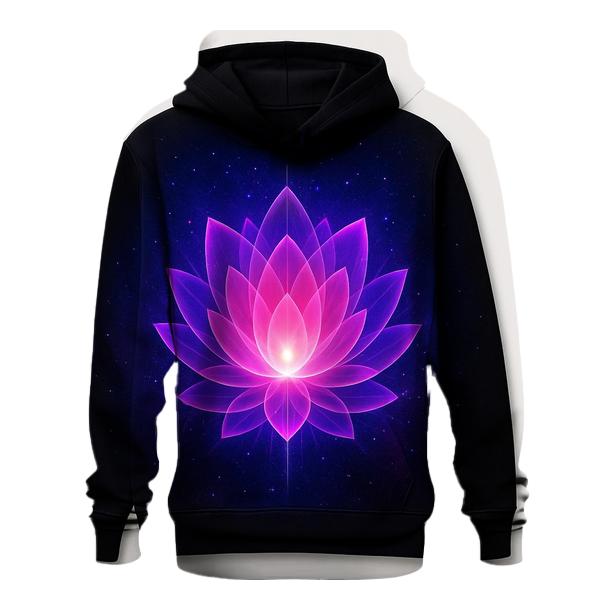 Cosmic Bloom Gradient Lotus heavyweight hoodies