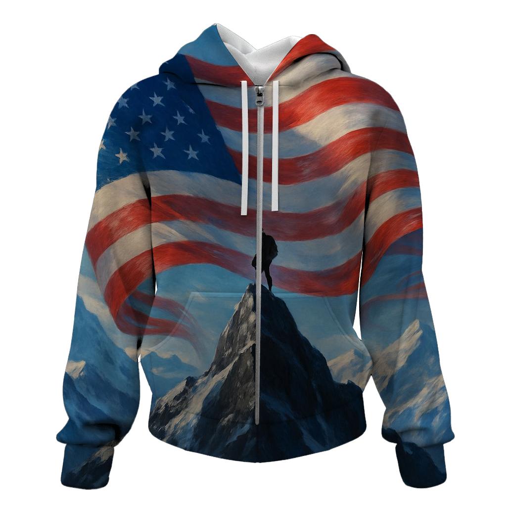 Mountain Summit Banner Wind premium hoodies