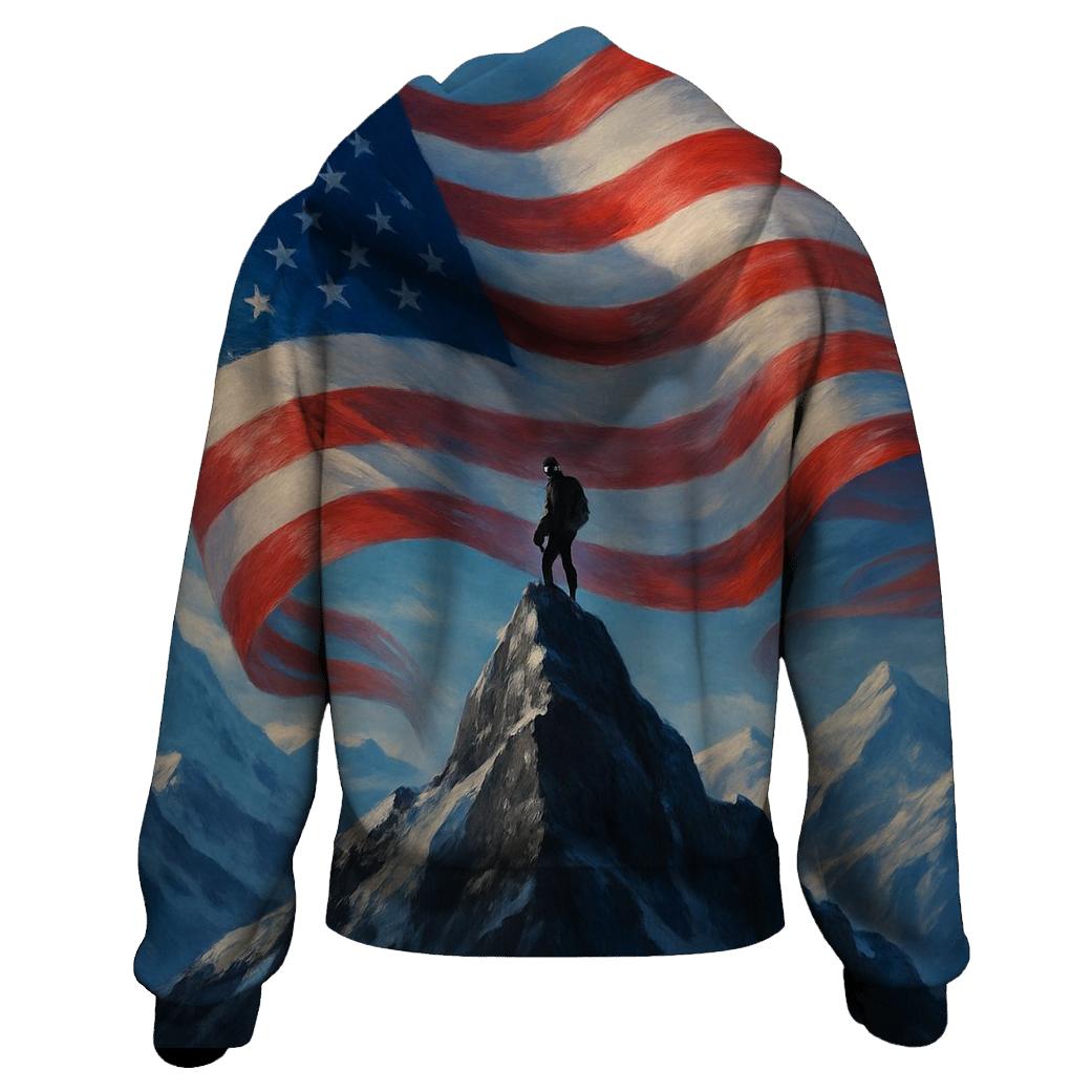 Mountain Summit Banner Wind premium hoodies