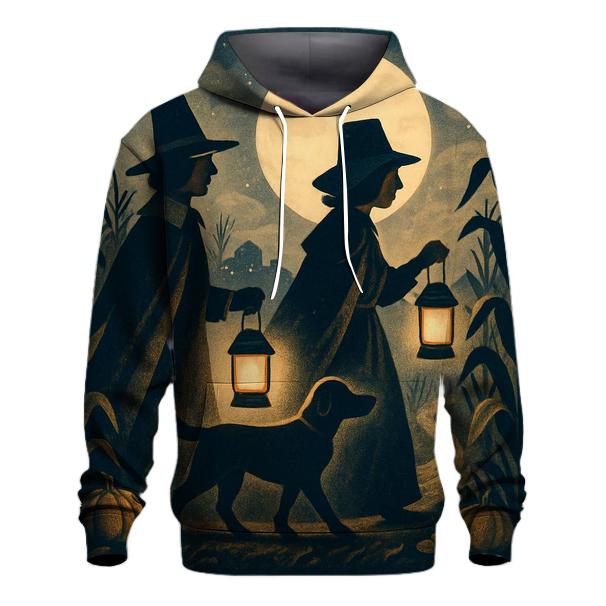 Pilgrim Moonlit Cornfield Lantern Walk printed hoodies