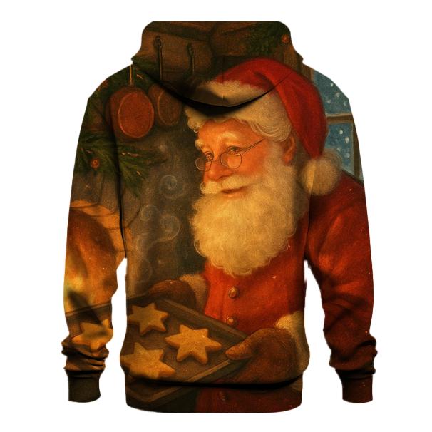 Cozy Cabin Baker Santa embroidered hoodies