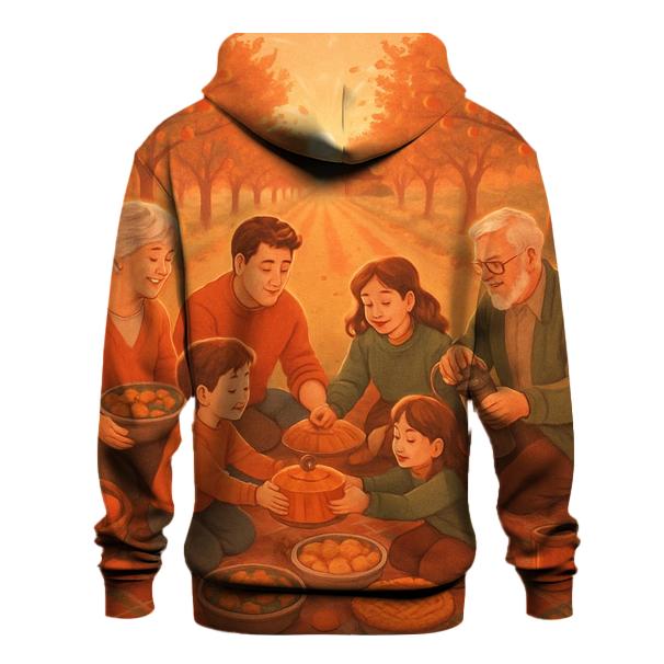 Sunset Orchard Family Picnic Giving Thanks lightweight hoodies