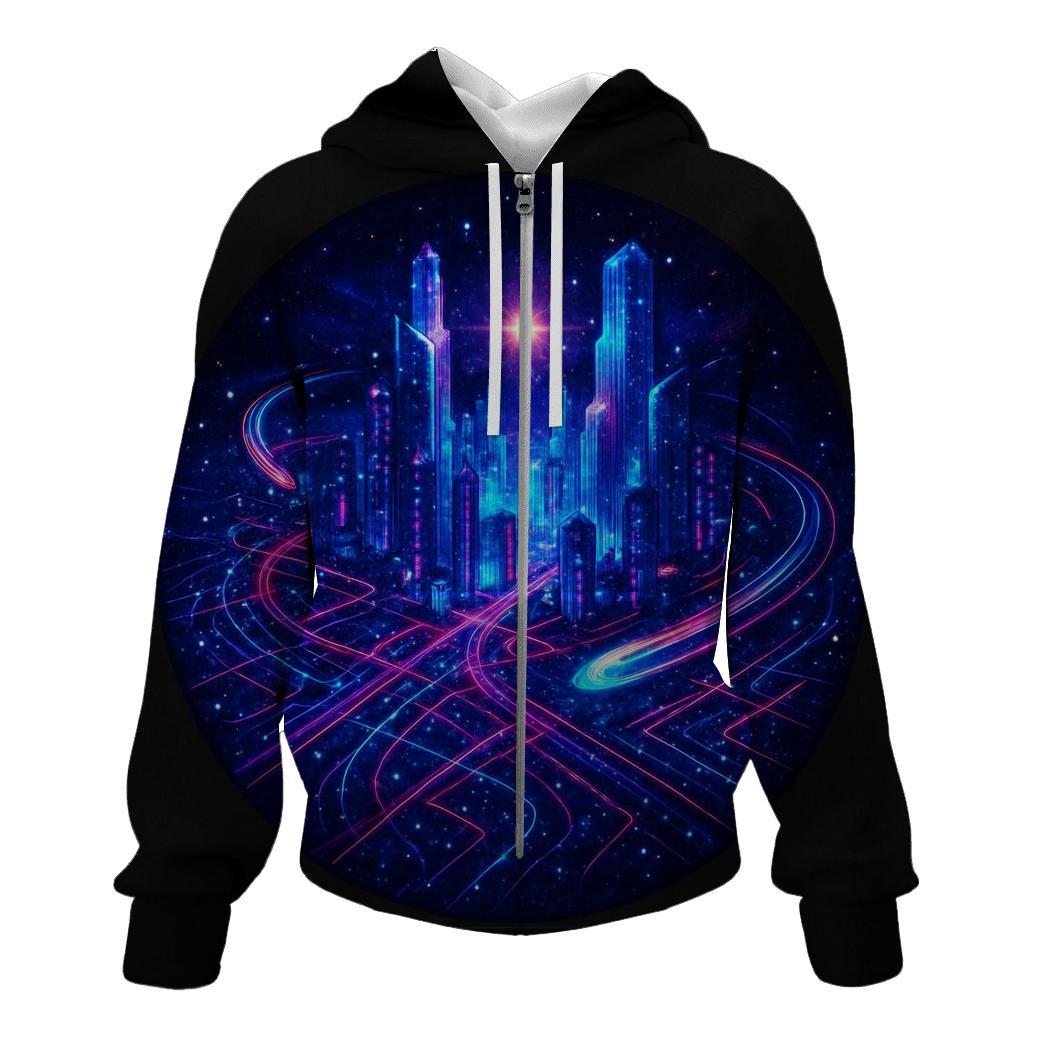Astral Circuit City zip-up hoodies