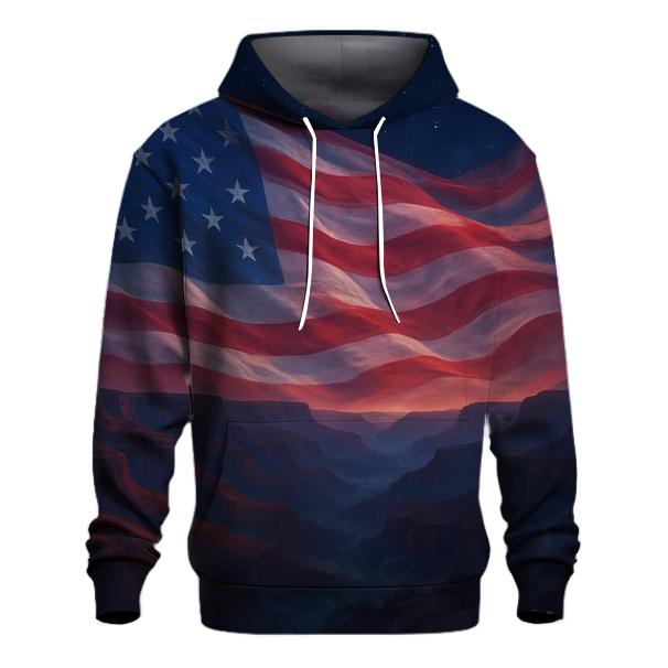 Celestial Stripes Over Canyon Ridges hoodies fashion
