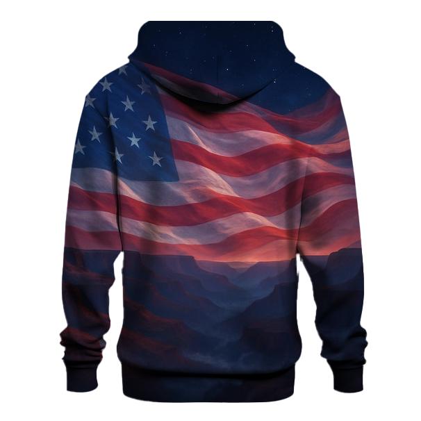 Celestial Stripes Over Canyon Ridges hoodies fashion