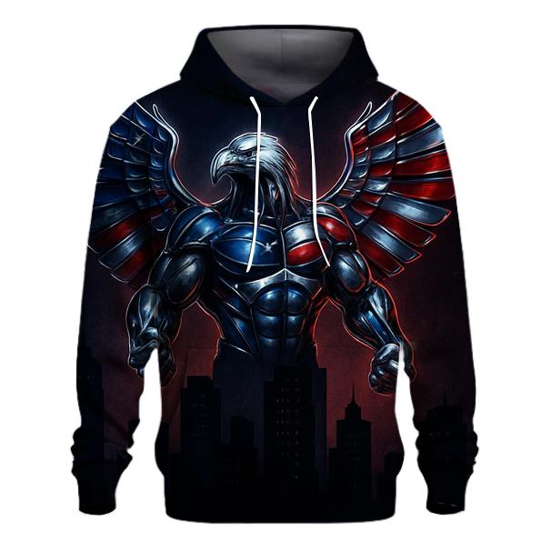 Urban Steel Eagle Rising premium hoodies