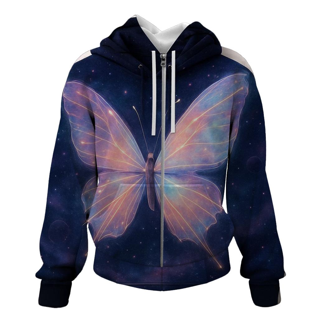 Luminous Meteor Butterfly custom hoodies