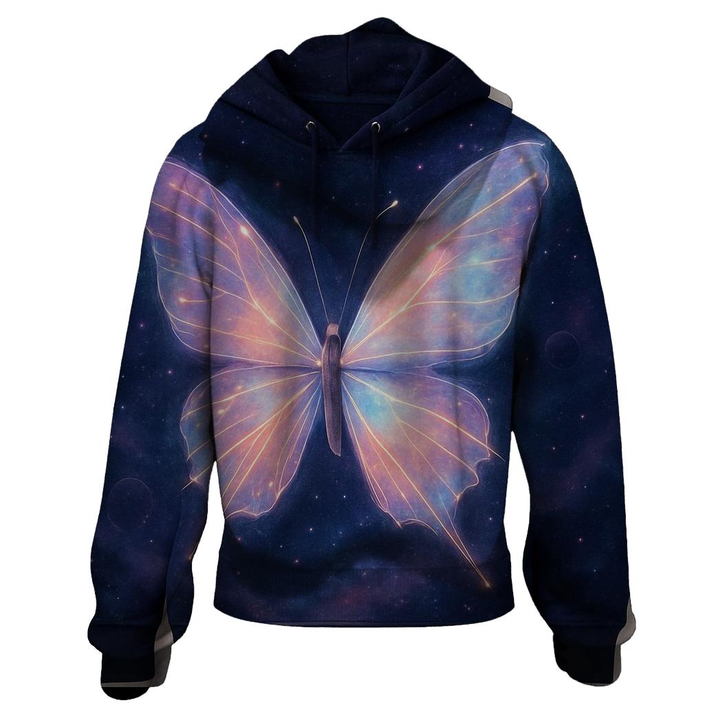 Luminous Meteor Butterfly custom hoodies