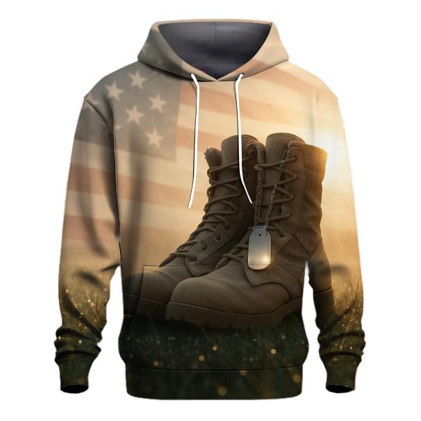 Silent Boots At Dawn printed hoodies