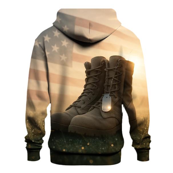 Silent Boots At Dawn printed hoodies