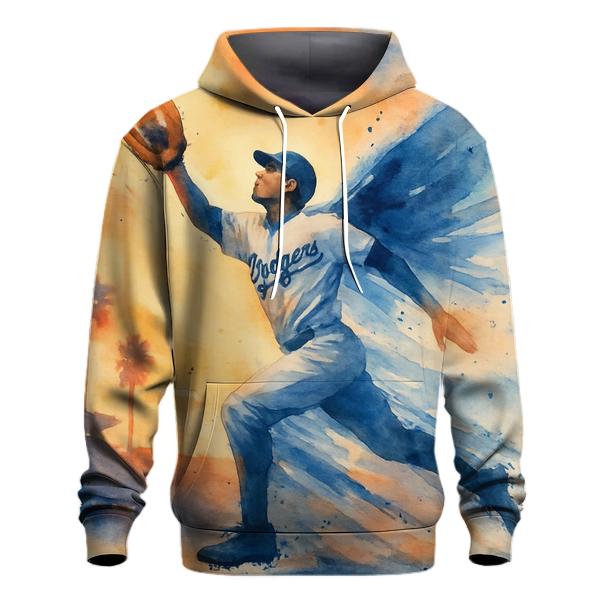 Dodgers Sunset Outfield Flight embroidered hoodies