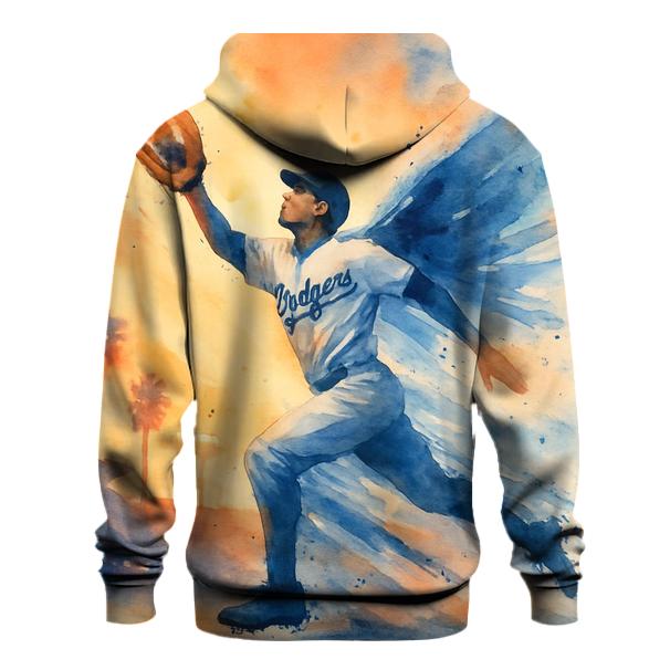 Dodgers Sunset Outfield Flight embroidered hoodies