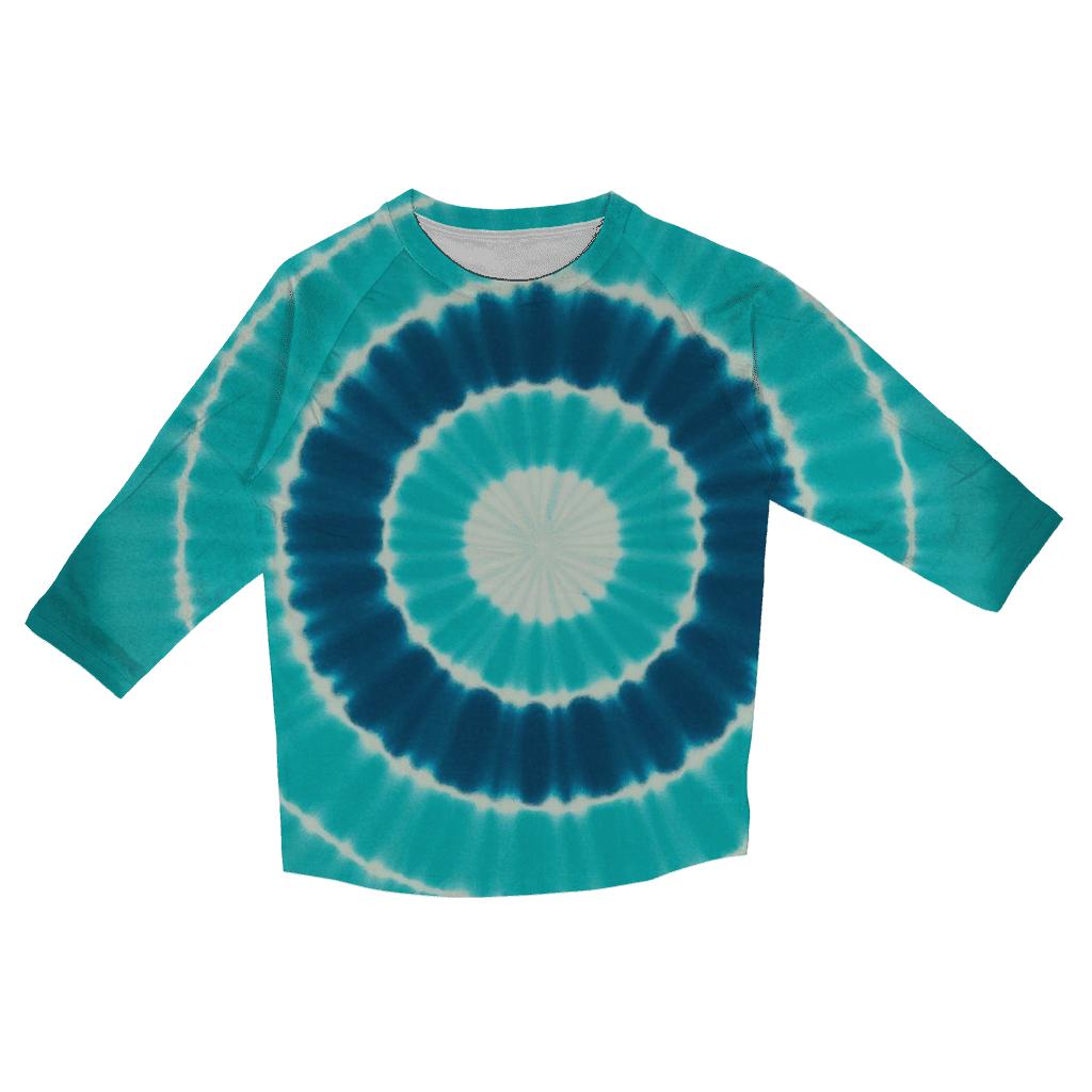 Lagoon Rings Bullseye Panel designer 3/4 sleeve blouses