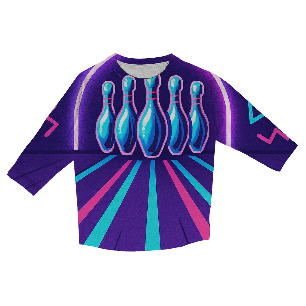 Laser Bowling Alley custom 3/4 sleeve shirts