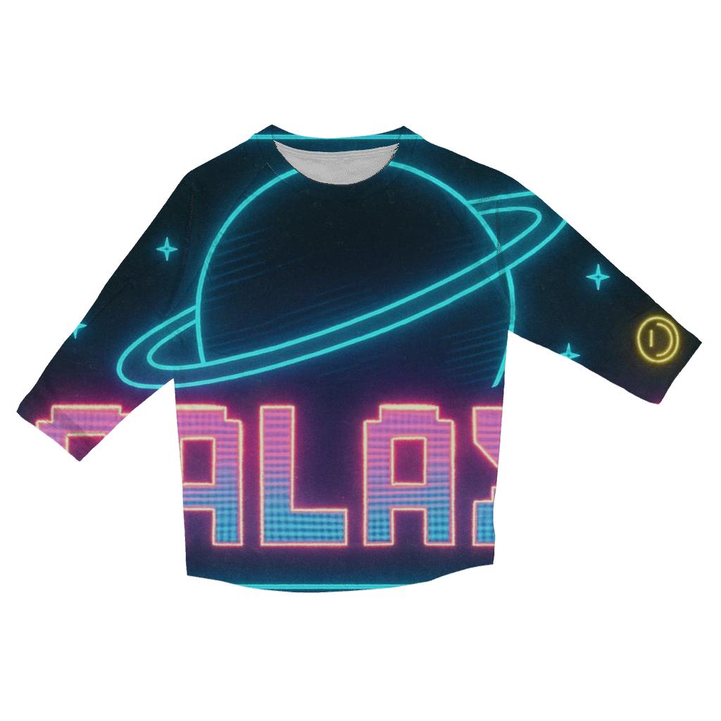 Neon Planet Arcade Marquee stylish quarter sleeve tops
