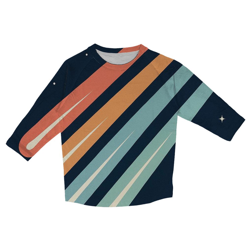 Comet Trail Fan Array cotton quarter sleeve shirts