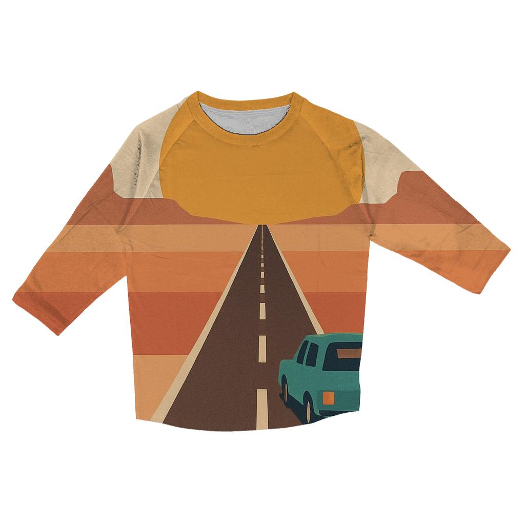 Desert Mirage Highway fashion 3/4 sleeve shirts
