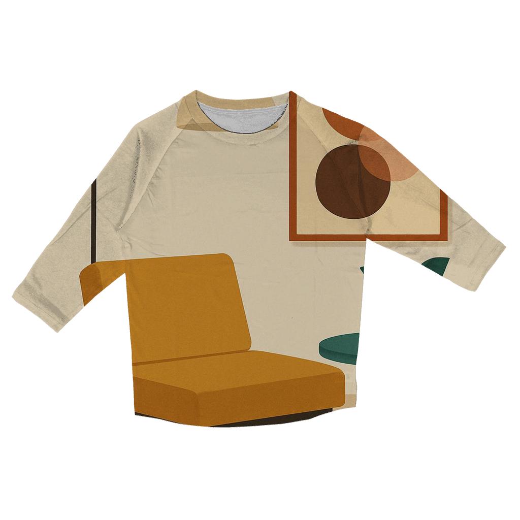 Lounge Chair Groove designer 3/4 sleeve blouses