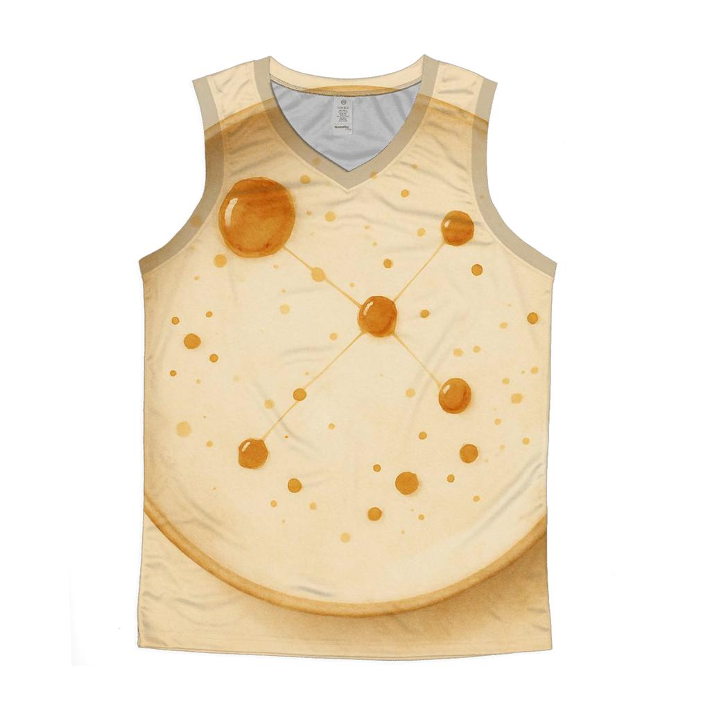 Caramel Drip Constellation graphic print tank tops