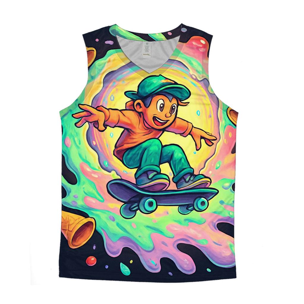 Ice Cream Dimension Portal sports performance tank tops