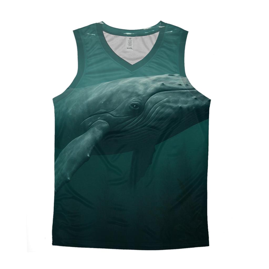 Humpback Whale Beneath Kelp Canopy trendy fitted tank tops